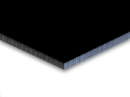 HPL Platte schwarz 14 mm RAL 9005